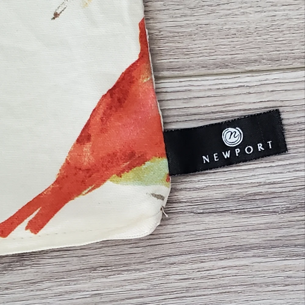 Newport Vibrant Bird In/Outdoor Duck Feather Insert Accent Pillow, IMPECCABLE